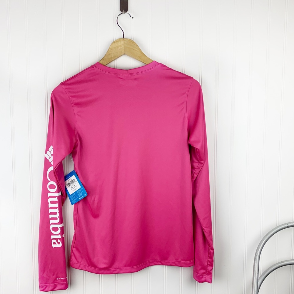 Columbia Rapid Creek Logo Pink Long Sleeve Shirt - Picture 2 of 7